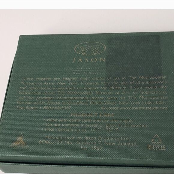 METROPOLITAN MUSEUM OF ART Boxed Coaster Set By Jason - Picture 4 of 9